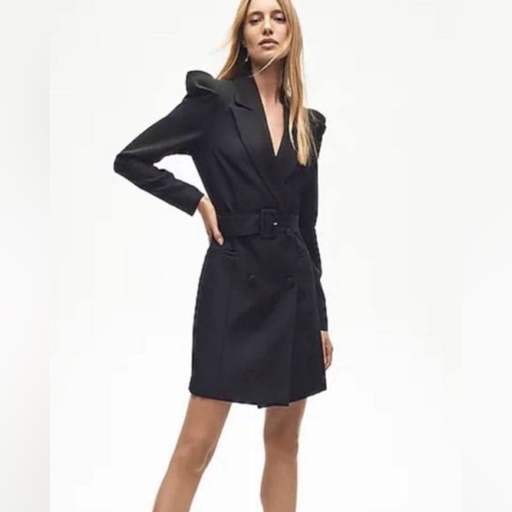 Express Puff sleeve blazer dress